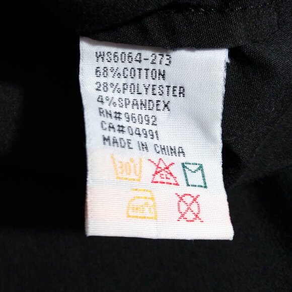 Willi Smith Women's Black Collared Short Sleeve Button Up M Medium - Picture 6 of 7